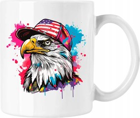 Állatos bögre art művészet sas fehér 330ml