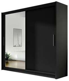 BEGA VI (fekete) tolóajtós szekrény