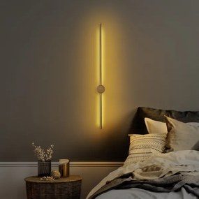 LED fali lámpa SWORD LED/13W/230V 3000K matt arany