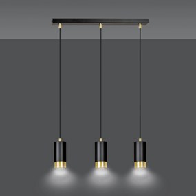 Emibig modern függeszték fumiko fekete arany emi817/3