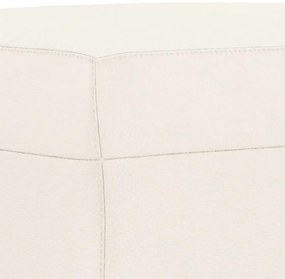 vidaXL krémszínű műbőr pad 100 x 35 x 41 cm