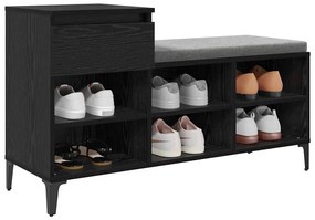 Cipőszekrény fiókkal Musta tammi 102 x 36 x 60 cm Faanyag
