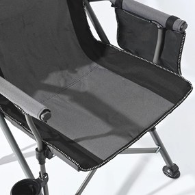 Leziter Comfort karfás horgász szék pohártartóval szürke