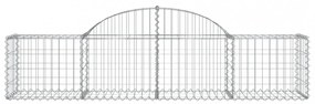 13 db íves horganyzott vas gabion kosár 200x50x40/60 cm