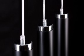 Emibig modern függeszték luna króm fekete emi956/3