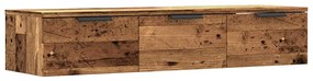 fali szekrény Régi fa 102x30x20 cm Gépelt fa