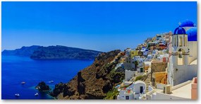 Fotótapéta üvegfalra Santoryn Görögország 140x70