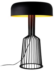 Fekete asztali lámpa fém búrával (magasság 57 cm) Fellini – Opviq lights