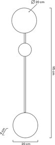 King Home SHADOW MSE010100354 Fali lámpa 1x24W/LED 3000K 1920LM IP20