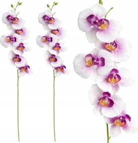 2x Orchidea Dekorációs Szár Ág XXL Művirág Csokor 75CM