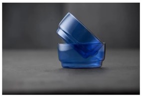 Kék üveg tálka szett 2 db-os 500 ml Torino – Lyngby Glas