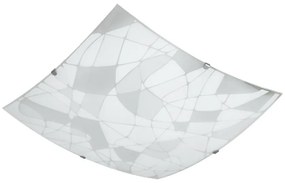 PREZENT 45115 FERRATA Ufo Lámpa Fehér, Matt Fehér, Króm E27 IP20