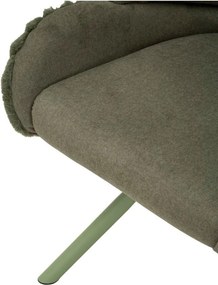 Zöld kárpitozott karfás étkezőfotel szett 2 db-os Stockholm – Mauro Ferretti