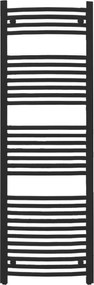 Íves törölközőszárító radiátor 1400x500 mm fekete