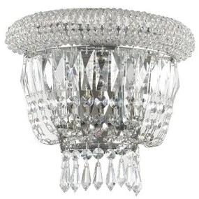 Ideal Lux - Fali kristály lámpa DUBAI 2xE14/28W/230V fényezett króm