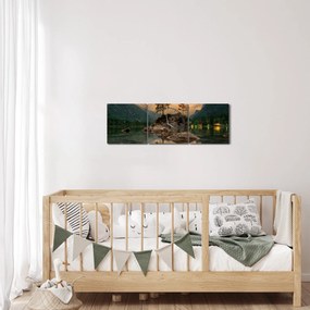 Gyönyörű tájkép (órával) (90x30 cm)