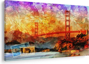 Kép - Golden Gate, San Francisco, Kalifornia (90x60 cm)