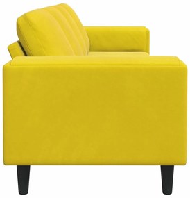 Kanapé Szett Sárga Bársony