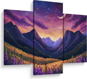 Kép - Lila táj (90x60 cm)
