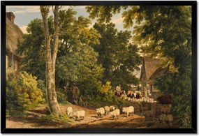 Poszter keretben 60x40 Bárányok bárányok