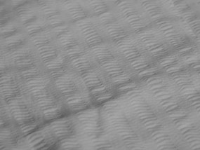 Pamut ágynemű krepp hatással LUXERA világosszürke hotel zseb II. osztály Ágyneműhuzat mérete: 70 x 90 cm | 140 x 200 cm