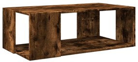 Füstös tölgy színű szerelt fa dohányzóasztal 89,5 x 48 x 30 cm