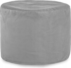Cilindro Plüss Puff fotel Világosszürke