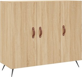vidaXL sonoma tölgy színű szerelt fa tálalószekrény 90 x 34 x 80 cm