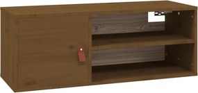 vidaXL mézbarna tömör fenyőfa faliszekrény 80 x 30 x 30 cm