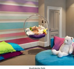 Függő fotel, átlátszó/arany/szürke, BUBBLE NEW TYP 1