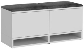 Cipőtartó ülőkével White/ Grey