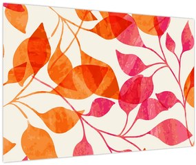 Kép - Narancssárga levelek (90x60 cm)