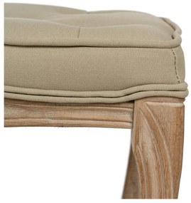 Bézs-natúr színű pad Royal – Ixia