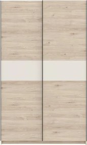 BERNO ruhásszekrény, 120 cm | Jackson hickory tölgy + Kasmír