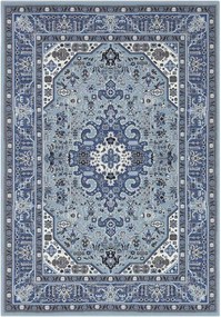 Hagyományos szőnyeg nappaliba 80x150cm,klasszikus minta krémkék