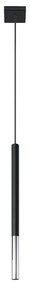 Sollux SL.0885 - Csillár zsinóron MOSAIC 1xG9/12W/230V fekete/króm SL.0885