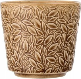 Kő kaspó Ø10,5 cm Bloomingville, sárga