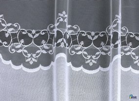 Mg Függöny jacquard 573/107 Fehér 300x250 szalaggal