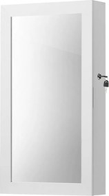 Tükörszekrény zárható ékszerszekrény fali ékszertartó