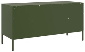 olívazöld acél TV-szekrény 100,5 x 39 x 50,5 cm