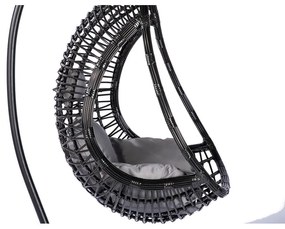 Tahiti sötétszürke műrattan függőfotel - Bonami Selection