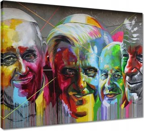 Vászonkép 50x40 Grafiti Pápa Dekoráció