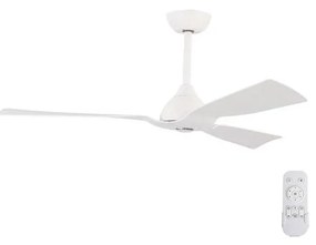 Eurolamp Fürdőszobai mennyezeti ventilátor á. 132 cm IP44 fehér + távirányító EU0144