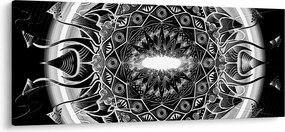 Fekete-fehér díszek képe (120x50 cm)