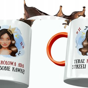 Narancssárga Bögre Ady Feleség Barátnő Ajándék Nyomtatott Fotóval