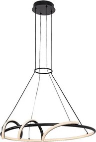 RÁBALUX 72022 MENAZI Modern Led Függesztett Lámpa Fekete IP20