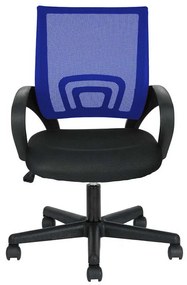 Karfás irodai forgószék több színben-kék