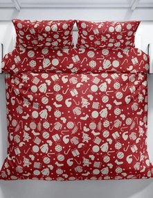 Pamut ágyneműhuzat GIFTY piros Ágyneműhuzat mérete: 70 x 90 cm | 140 x 200 cm