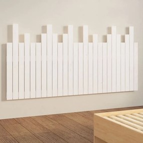 fehér tömör fenyőfa fali fejtámla 166 x 3 x 80 cm