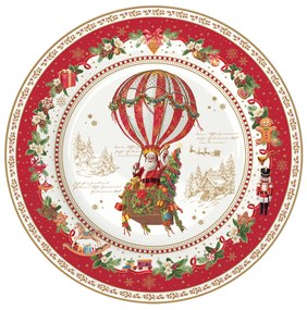 Karácsonyi porcelán desszertes tányér Christmas Memories